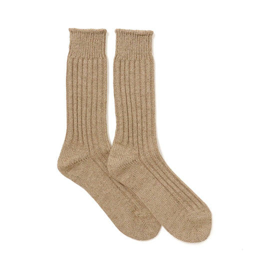 Recycling Cotton Color Socks BEIGE